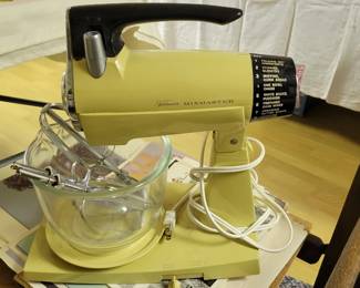Vintage golden Sunbeam mixer 