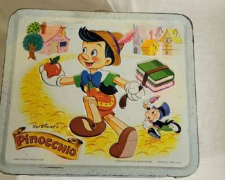 Vintage Pinocchio lunch box.  NO THERMOS
