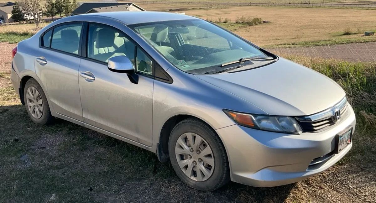  01 2012 Honda Civic LX Silver