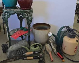 Garden Tools, Flower Pots  More