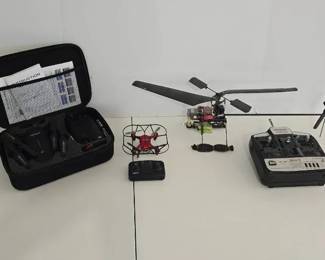 Three Drones with Remote Controls  Not Tested