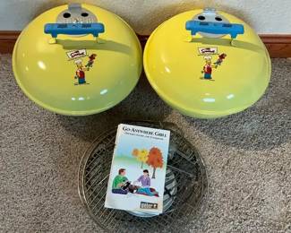 Two Collectible Weber The Simpsons Grills