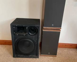Two GE Speakers Model SPK762  One Unmarked Speaker