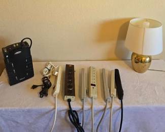 Power Strips, Extension Cords, Lamp,  Surge Protector