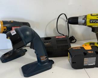 18 volt Battery, Drills,  More