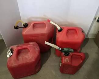 Four Gas Cans