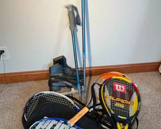 Mountainsmith Walking Sticks with Prince Tennis Rackets  More