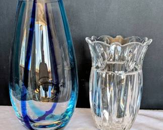 Crystal  Glass Vases DePlomb  Holmegaard