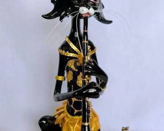 Ceramic Animals Playing Clarinets