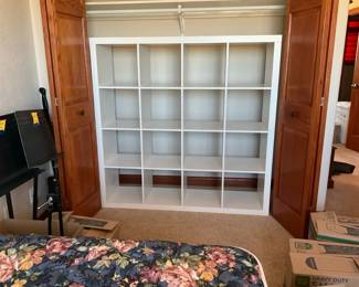 Large White Particle Board Shelf