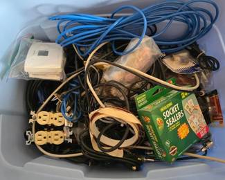 Mystery Lot of Electrical, Cable  Miscellaneous Wires.