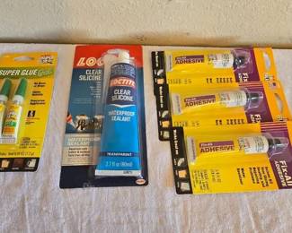 Lot of Unopened Adhesives