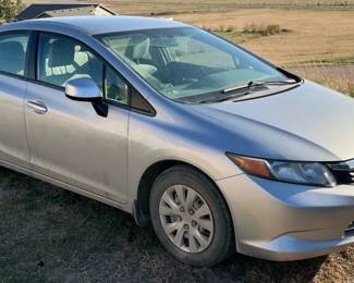  01 2012 Honda Civic LX Silver