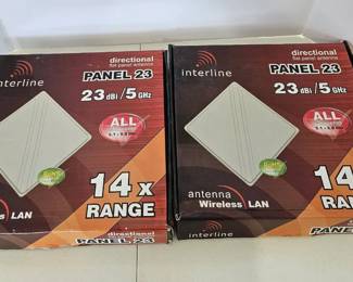 Two Interline Flat Panel Antennas