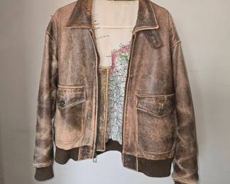Vintage Womens Brown Leather Jacket Size M