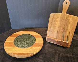 Hand Made Cutting Board  Lazy Susan