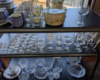 Crystal, dishes and cookware 