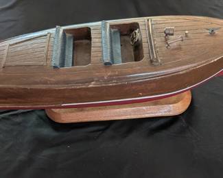 Very cool Chris Craft model display 