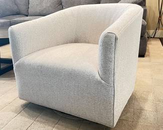  Arhaus Upholstered ‘Ellison’ 360-degree Swivel Chair