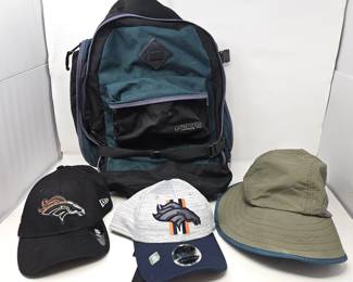  Denver Broncos Hats New Era 9Forty + Outdoor Products Backpack Hiking Hat Lot