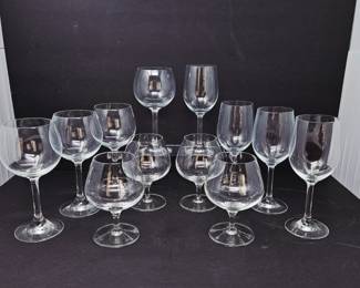  Wine Glass Set 12 Pc Red White Wine Glasses & Snifters Stemware Barware Set