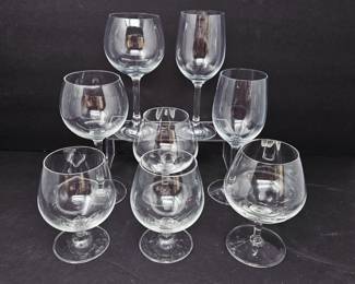  Wine Glass Set 8 Wine Glasses & Brandy Snifters Stemware Barware