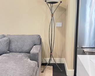 Robert Sonneman Torchiere Floor Lamp Exclusively Made for George Kovacs Iron & Copper- Vintage
