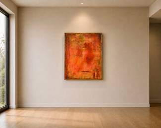 - Large Abstract Textured Canvas- Modern Vibrant Wall Art- 40”x50”