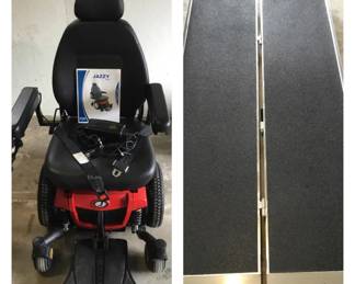 PRIDE JAZZY 600ES Power Chair with Ramp