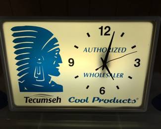 TECUMSEH Lighted Clock