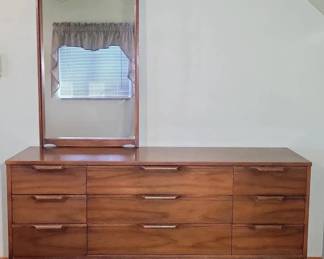 005 MidCentury Modern Dresser With Mirror