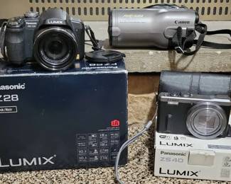 PANASONIC Lumix  CANON Photura Cameras