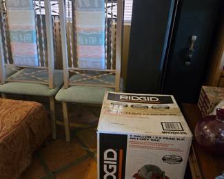 Dining chairs, Rigid Shop Vac