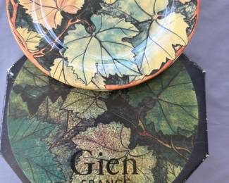 Gien French leaf plates Feuillage 