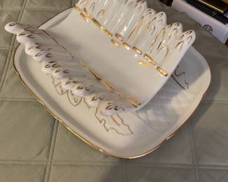 Asparagus cradle and under plate 