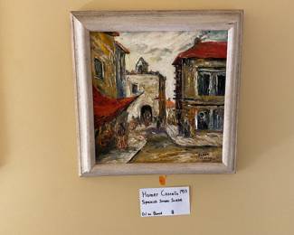 Homer Costello Oil on Board 