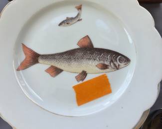BSM German fish scalloped plates 