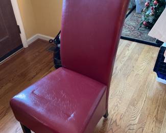 Leather dining chair 