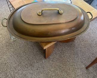 Copper 28 inch baking dish 