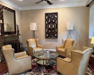 Henredon Leather Chairs