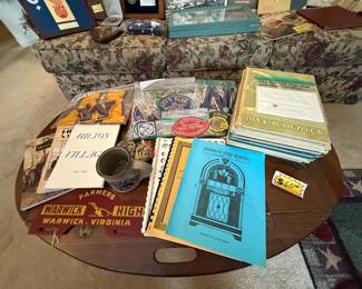 Hilton and Warwick High School 1950’s memorabilia 