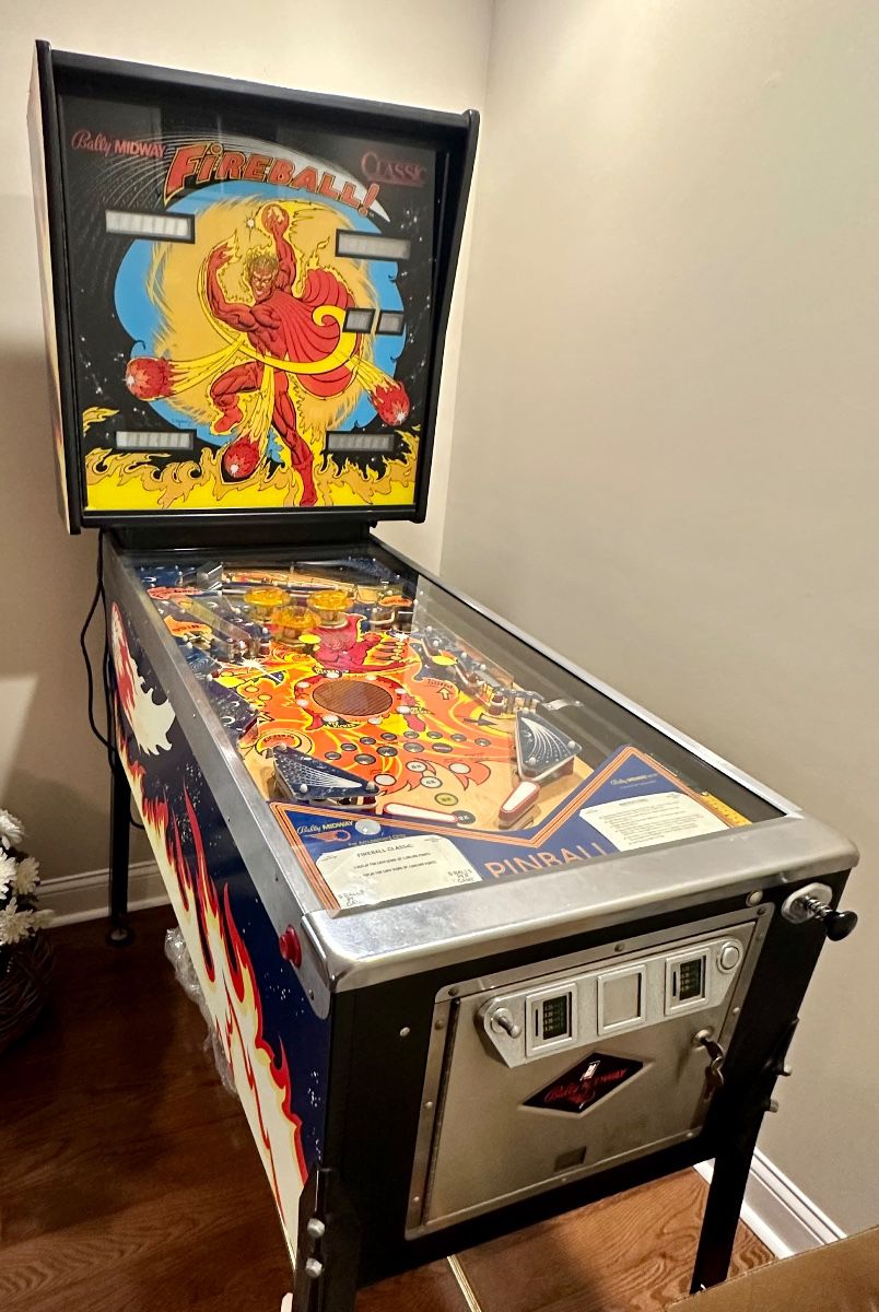 Bally "Fireball" Classic Pinball Machine, c. 1985.