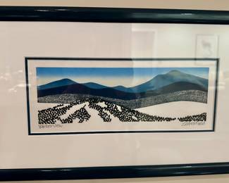 "Winter View" by Sabra Field, Signed & Titled by Artist.