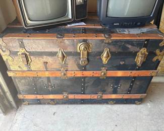 Corbin Lock Steamer Trunk