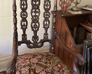 Gothic Jacobean Style Armchair