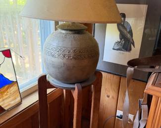 Pottery Lamp