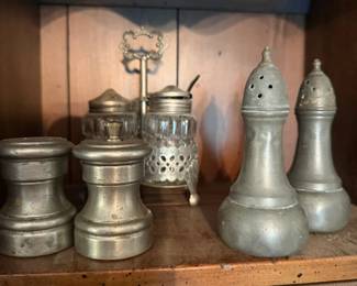 Pewter Salt & Pepper Shakers