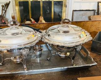 Silver Plate Serving