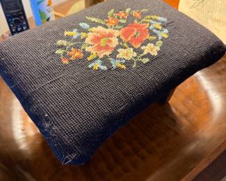 Needle Point Foot Stool