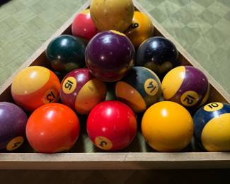 Vintage Billiard Balls